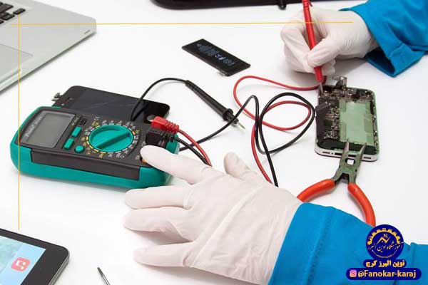 مولتی متر یکی از ابزار تعمیر موبایل